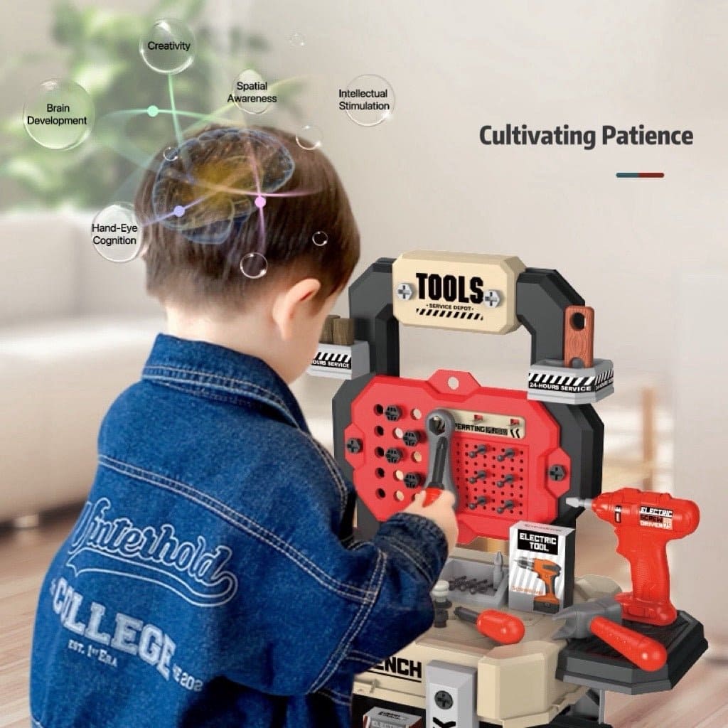 Electric Drill Tool Table:Little Engineer's Dream Workshop - Dream Buzz