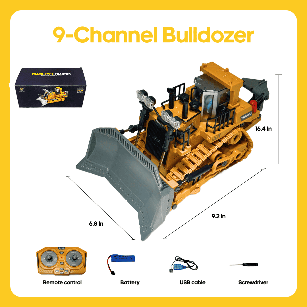 Remote Control Excavator with Metal Shovel