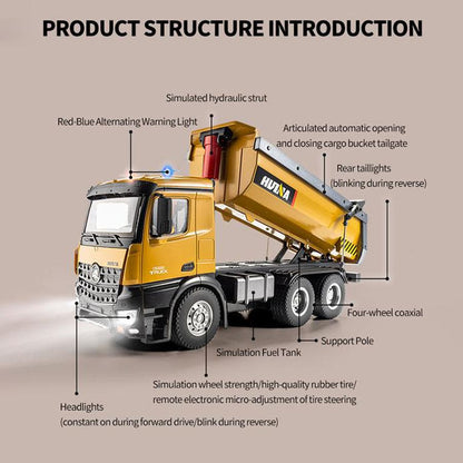 Mighty Remote Control Dump Truck With Alloy Parts