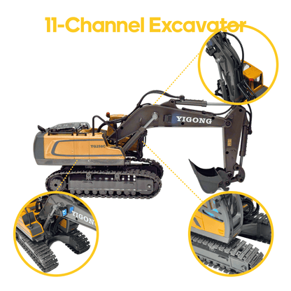 Remote Control Excavator with Metal Shovel