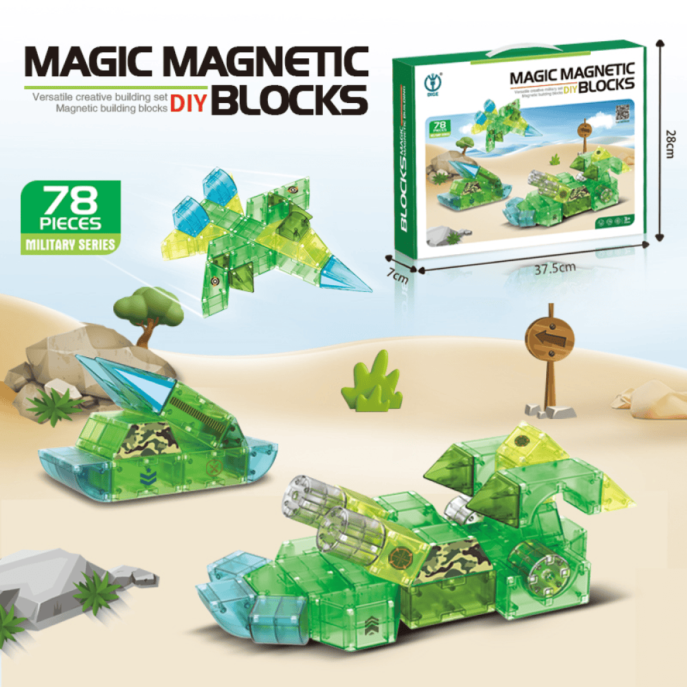 Magic Magnetic Blocks - Creative Play Set