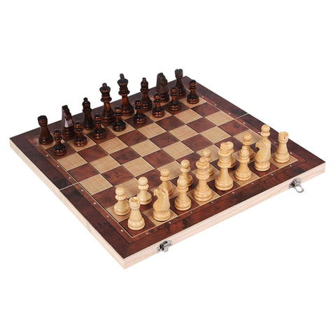 3 in 1 Chess, Checkers, Backgammon Set - Dream Buzz